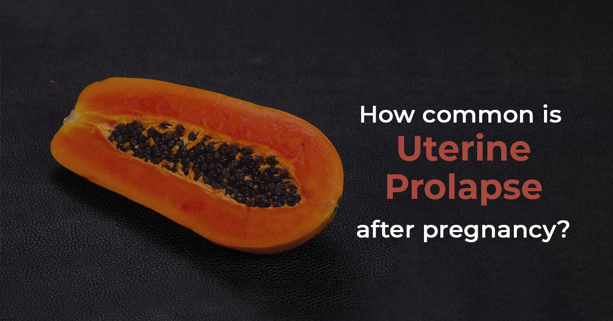 How common is uterine prolapse after pregnancy?